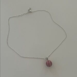 Basketball Pendant Necklace